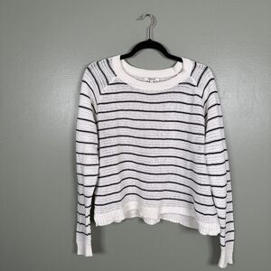 Madewell Dockline Sweater in Mariner Stripe Nautical Stripe Sz Large‎